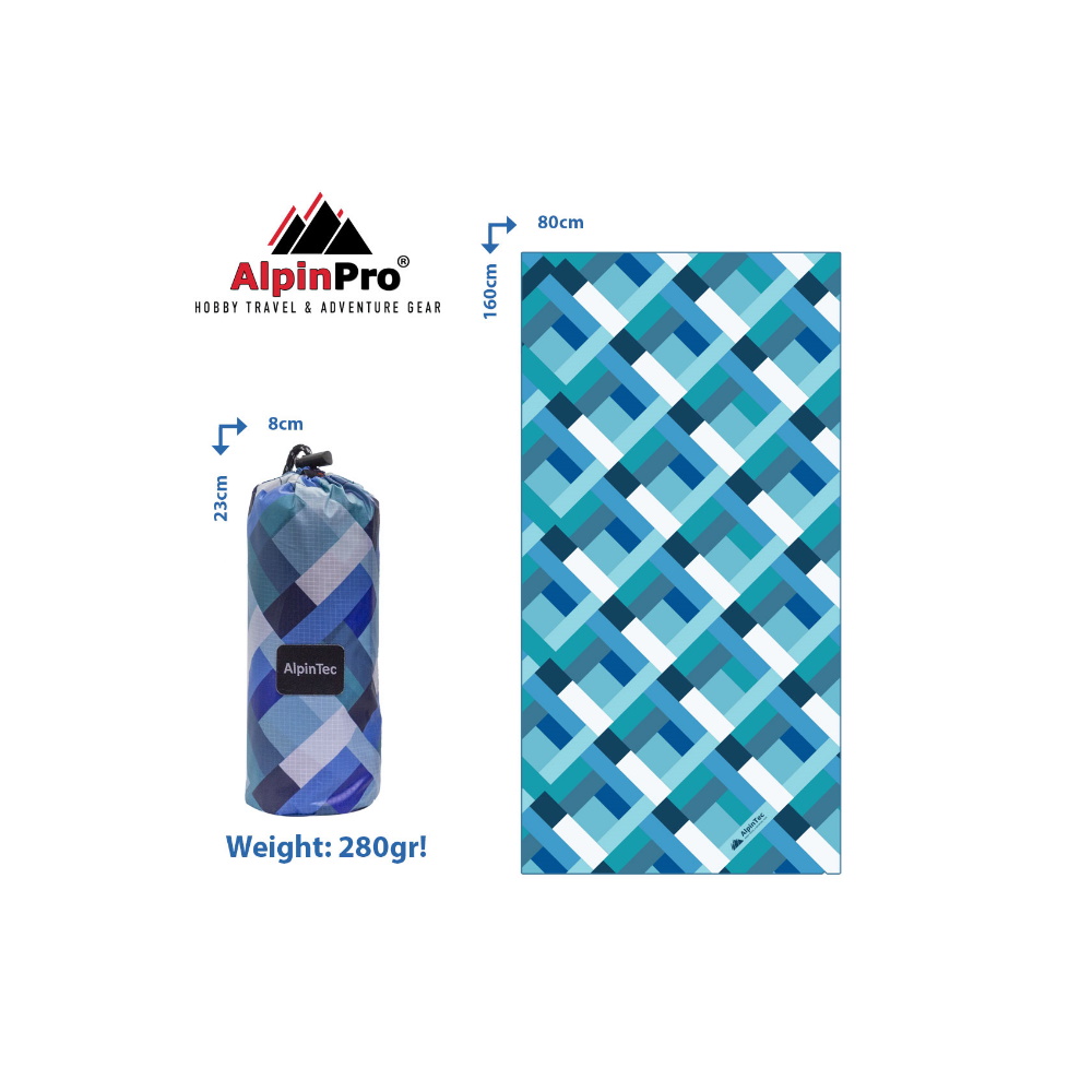 AlpinTec Dryfast Norm II Πετσέτα Θαλάσσης Microfiber 