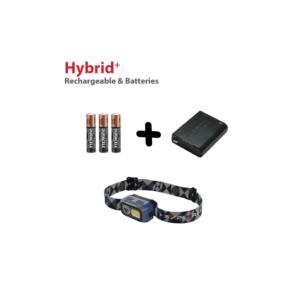 AlpinPro Φακός Κεφαλής HybridR, 500 Lumens