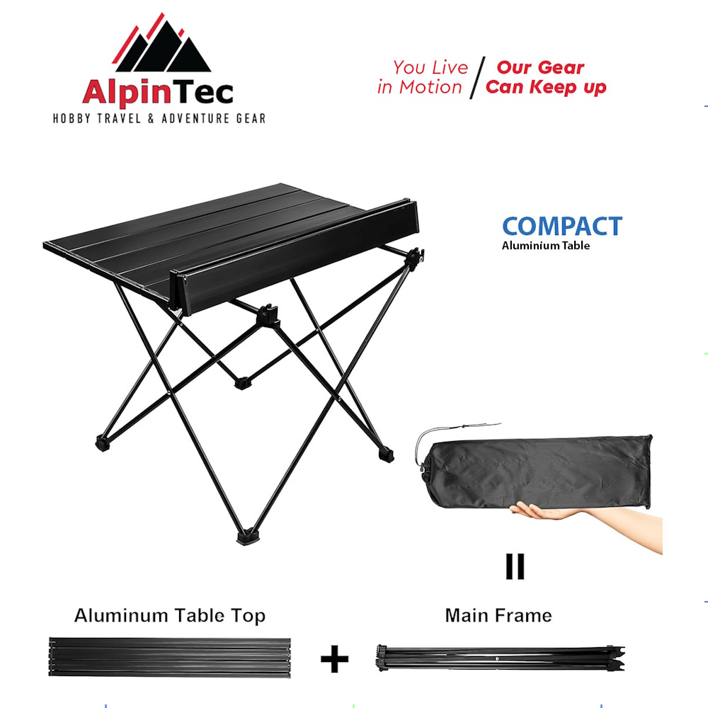 AlpinTec Compact Τραπεζάκι Αλουμινίου Αναδιπλόυμενο