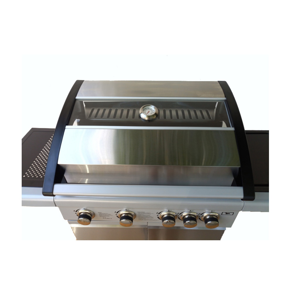 BBQ Υγραερίου Glasslid 4+1 Εστιών