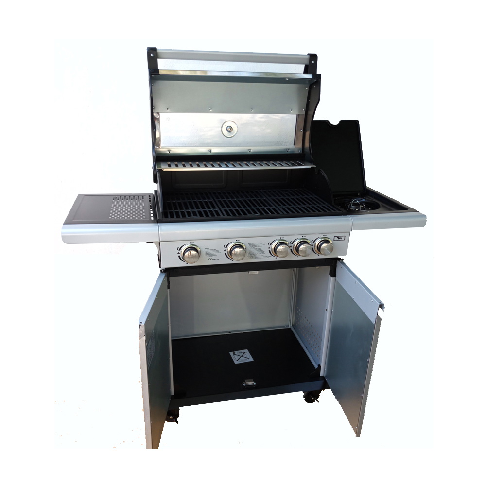 BBQ Υγραερίου Glasslid 4+1 Εστιών