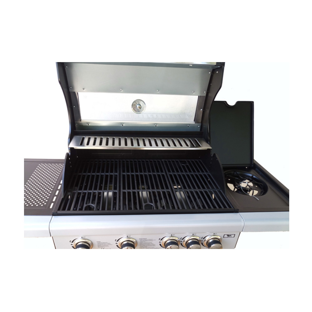 BBQ Υγραερίου Glasslid 4+1 Εστιών