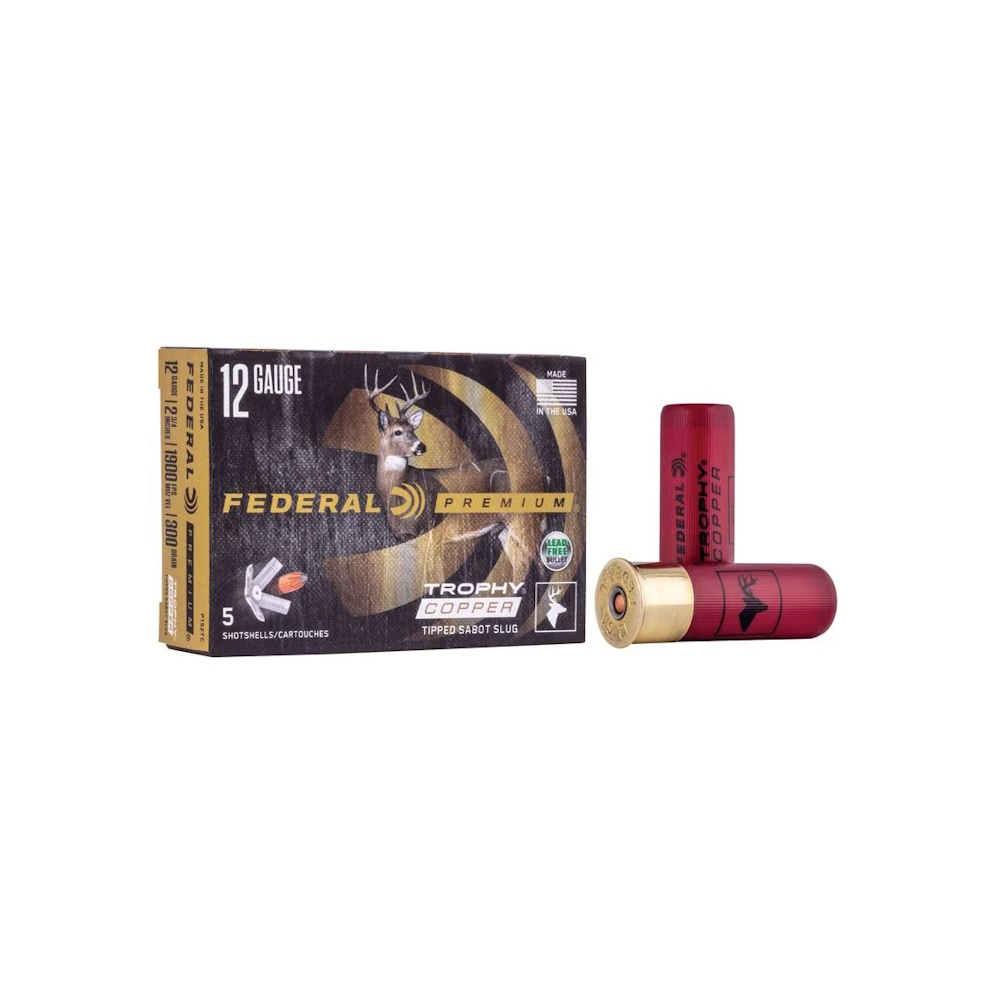 Trophy Copper Sabot Vital Shok Φυσίγγια Μονόβολα Federal, με πλαστική μύτη