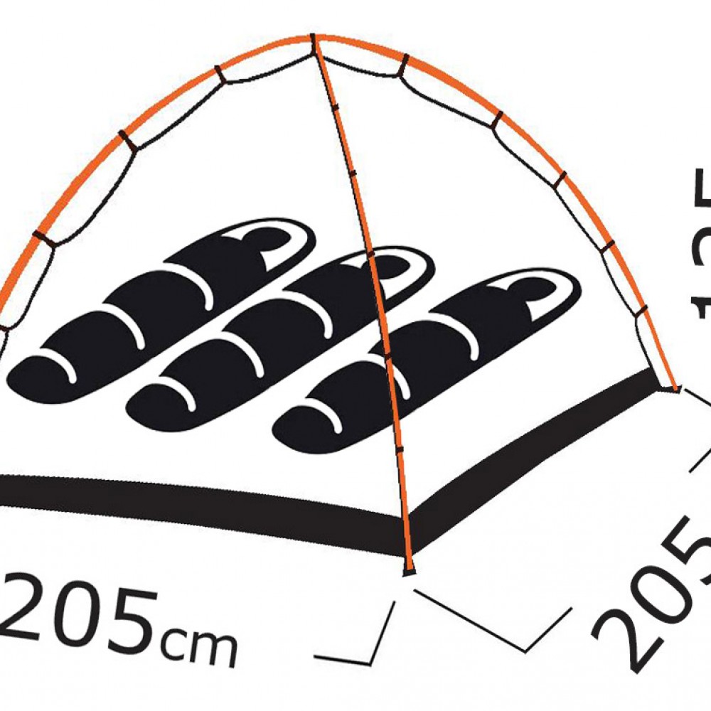 Salty Tribe Sky View Dome 3 Blackout Σκηνή Camping, 3 Ατόμων