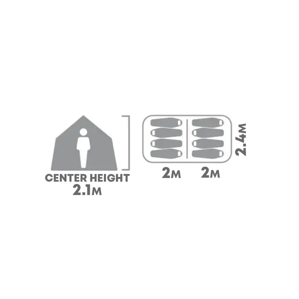 OZtrail Hightower Mansion Σκηνή Camping Οικογενειακή, 8 ατόμων