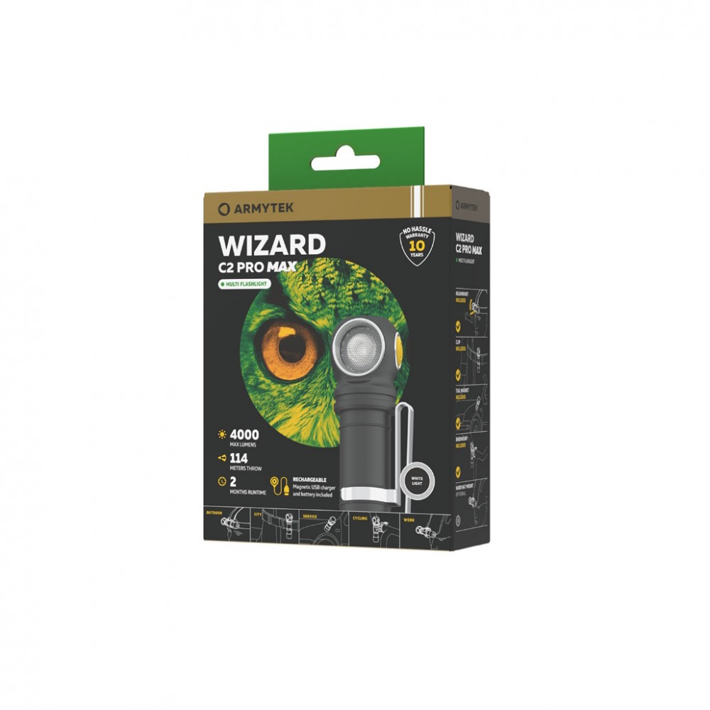 Armytek Φακός Κεφαλής Wizard C2 Pro Max Magnet, 4000 lumens