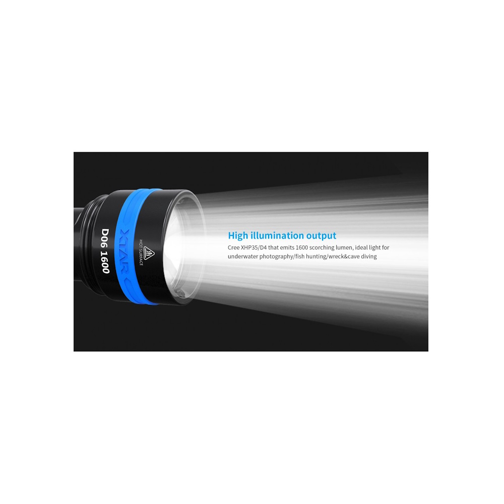Xtar D06 Φακός Κατάδυσης, 1600 lumens 