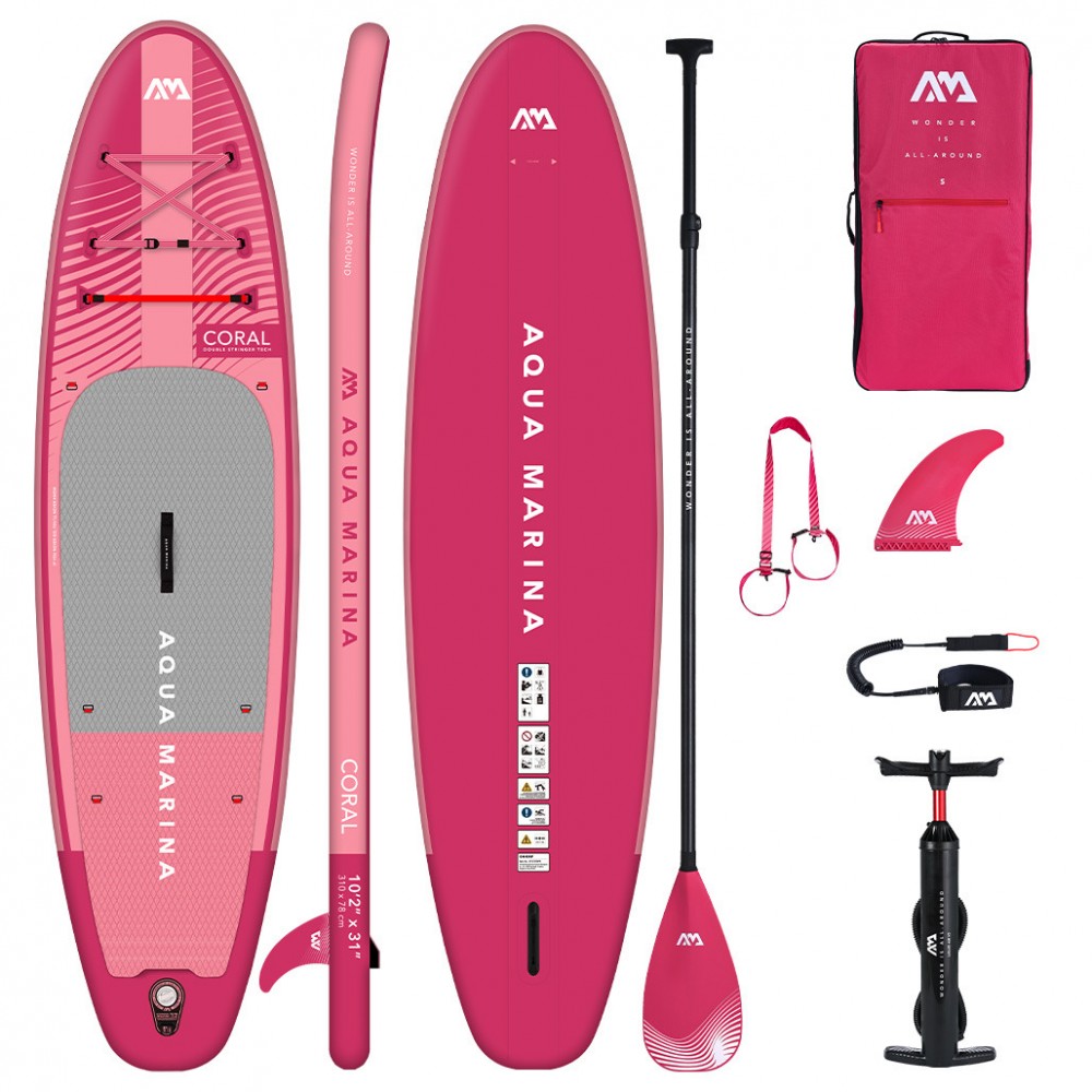 Aqua Marina Coral Σανίδα SUP, 310cm Raspberry