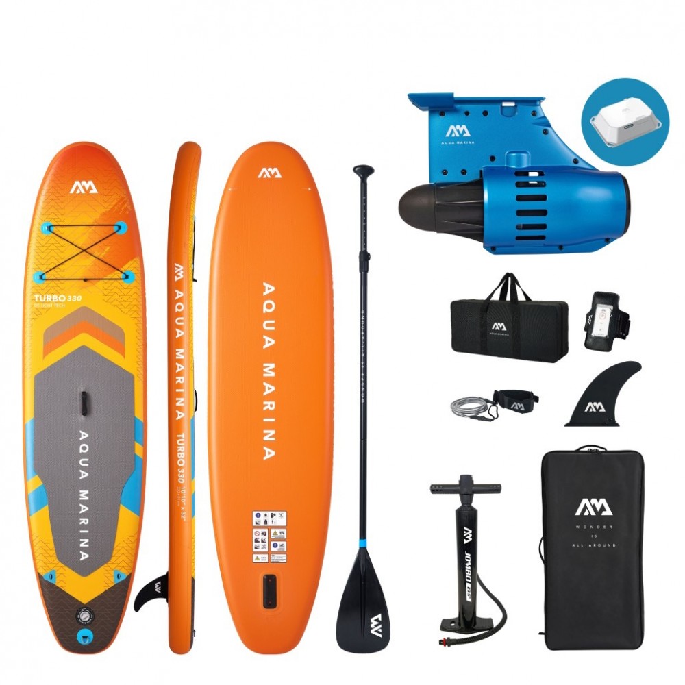 Aqua Marina AMgo Turbo με Blue Drive Power Fin Σανίδα SUP, 330cm