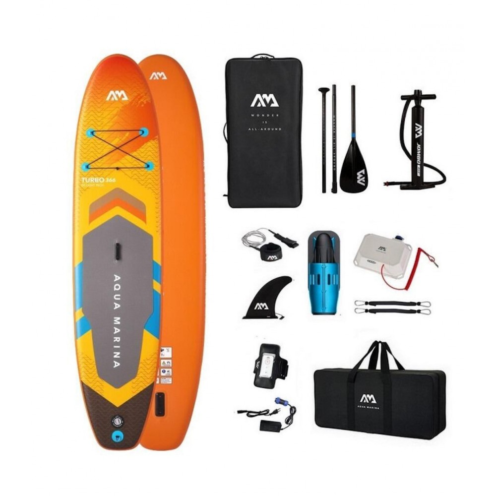 Aqua Marina AMgo Turbo με Blue Drive Power Fin Σανίδα SUP, 366cm