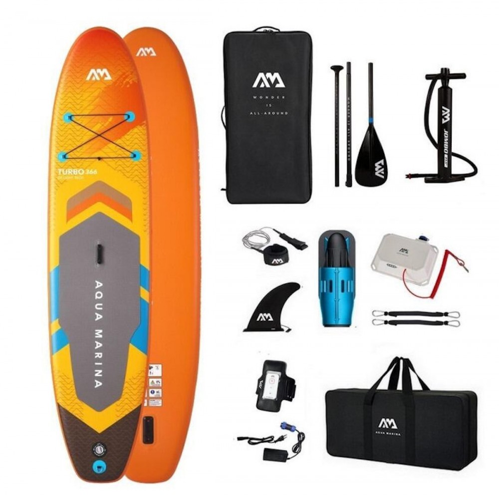 Aqua Marina AMgo Turbo με Blue Drive Power Fin Σανίδα SUP, 366cm