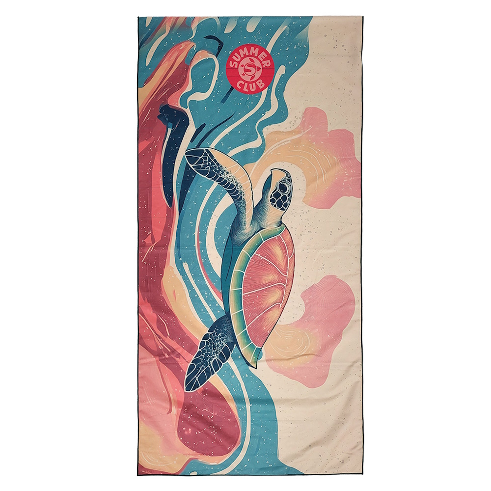 Πετσέτα Παραλίας Turtle Microfiber 180 x 90cm, Tyrquoise